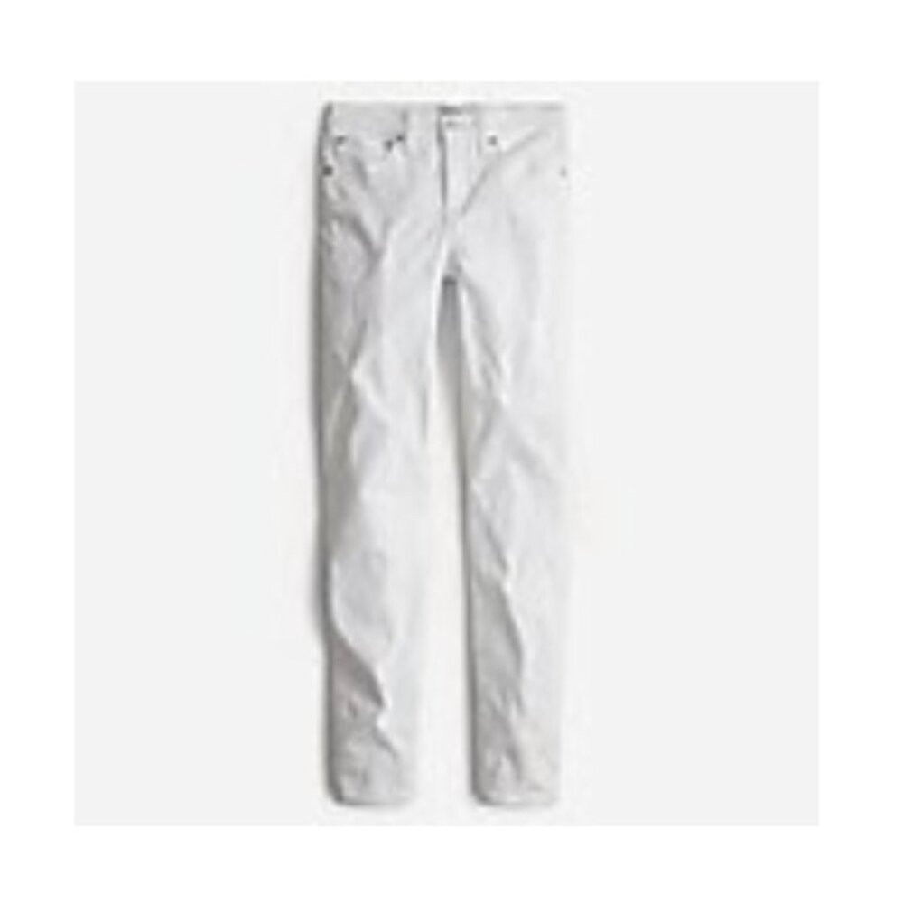 J Crew 9" mid-rise toothpick jean in white - Size 32